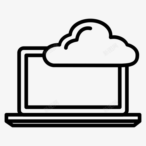 云服务器数据笔记本电脑图标svg_新图网 https://ixintu.com 云服务器 数据 笔记本电脑 管理 网络开发卷1 设置