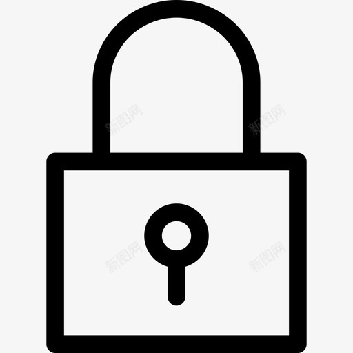 锁定登录保护图标svg_新图网 https://ixintu.com 保护 安全 登录 社交 锁定