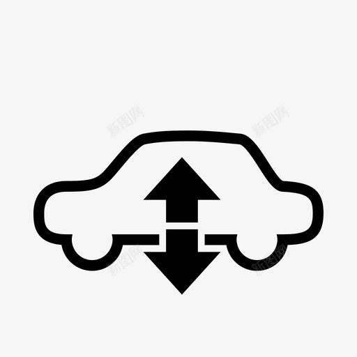空气悬架警告汽车仪表板控制面板图标svg_新图网 https://ixintu.com 信号 控制面板 汽车仪表板 照明系统 空气悬架警告