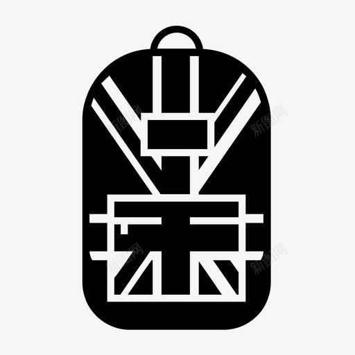 背包图案学校图标svg_新图网 https://ixintu.com 图案 学校 学生 背包