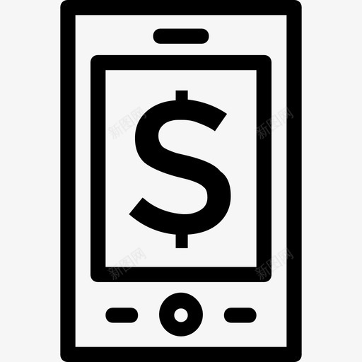 银行app移动商务手机银行图标svg_新图网 https://ixintu.com 手机银行 移动商务 银行app 银行金融