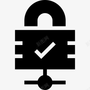 共享锁锁共享web服务图标图标