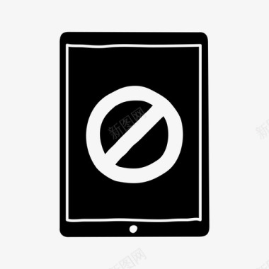 限制使用ipad设备禁止吸烟图标图标