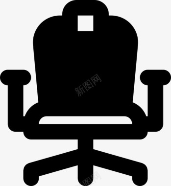 办公椅商务办公桌图标图标