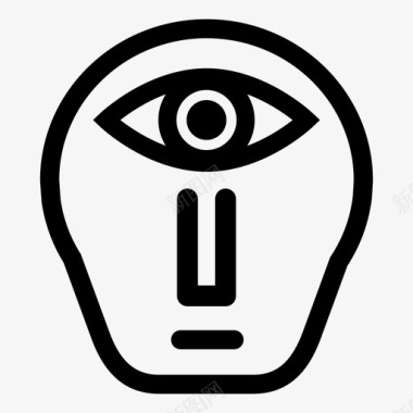 视觉思考者眼睛图标图标