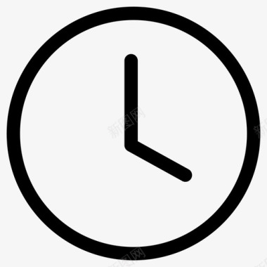 时钟时间应用程序办公室图标图标