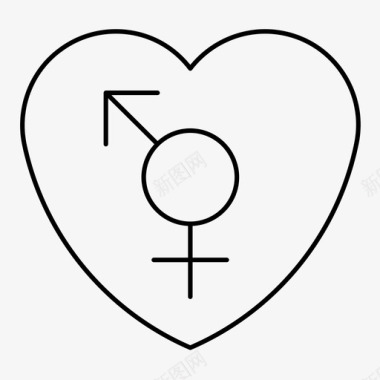 变性平等性别图标图标
