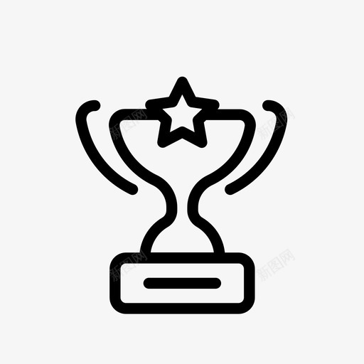 奖杯第一运动图标svg_新图网 https://ixintu.com 体育 奖杯 第一 胜利 赢家 运动
