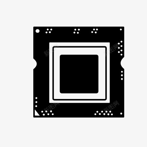 处理器芯片cpuintel图标svg_新图网 https://ixintu.com cpu intel 内存 处理器芯片