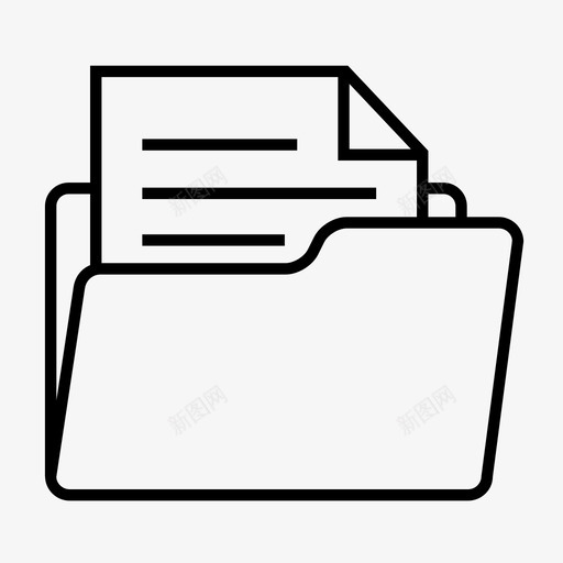 文件夹文件办公室图标svg_新图网 https://ixintu.com 办公室 文件 文件夹 纸张 财务