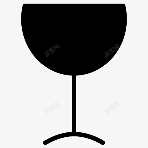 酒杯玻璃器皿玻璃杯图标svg_新图网 https://ixintu.com 玻璃器皿 玻璃杯 聚会 聚会用玻璃杯 酒杯