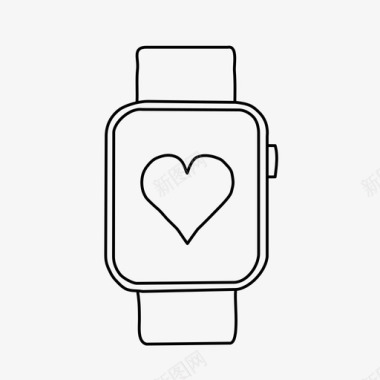 applewatch心脏applewatch设备图标图标