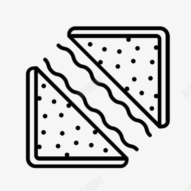 三明治食物健康食品图标图标