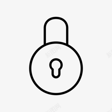 锁挂锁私人图标图标