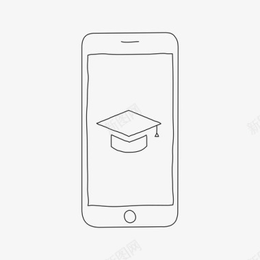 iphone教育设备学校图标图标