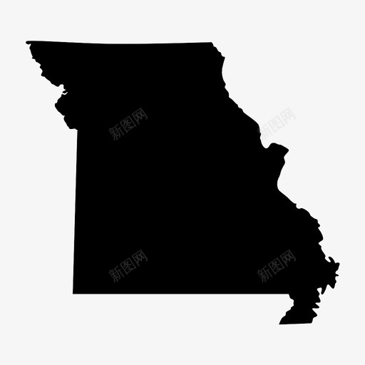 密苏里美国地图图标svg_新图网 https://ixintu.com 地图 密苏里 州 美国
