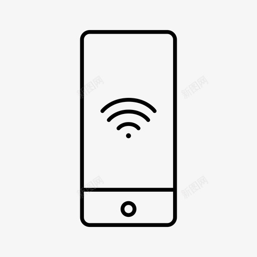iphonewifi设备屏幕图标svg_新图网 https://ixintu.com iphonewifi wifi 屏幕 设备