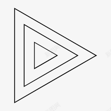 三角形箭头图案图标图标