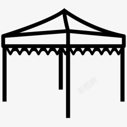 门股帐篷天篷遮蔽物尾门图标高清图片