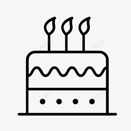 生日蛋糕蛋糕店庆典图标svg_新图网 https://ixintu.com 庆典 生日蛋糕 糕点 蛋糕店