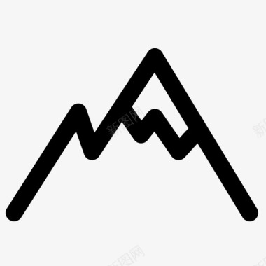 山自然图标图标
