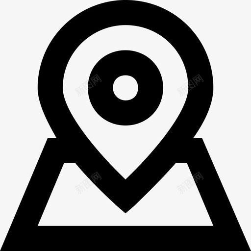 地图图钉gps定位销图标svg_新图网 https://ixintu.com gps 地图图钉 定位指针 定位销 导航 线路要素图标集