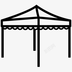 门股帐篷天篷覆盖物遮蔽物图标高清图片