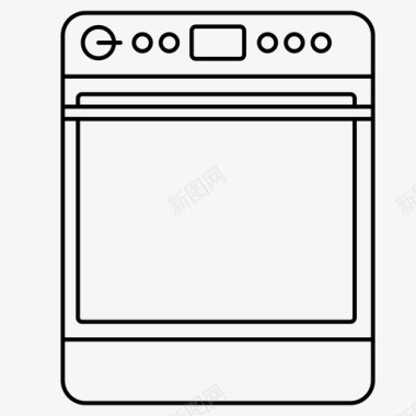 烤箱炉子煤气灶图标图标