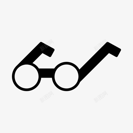 眼镜眼睛太阳镜图标svg_新图网 https://ixintu.com 太阳镜 实心 教育科学2 眼睛 眼镜