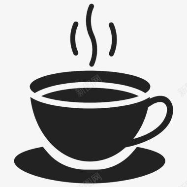 咖啡杯热的杯子图标图标