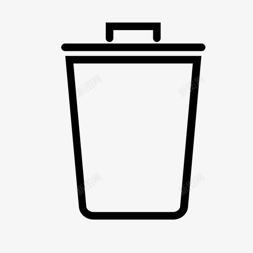 垃圾箱桌面回收图标svg_新图网 https://ixintu.com 回收 垃圾箱 桌面 移除