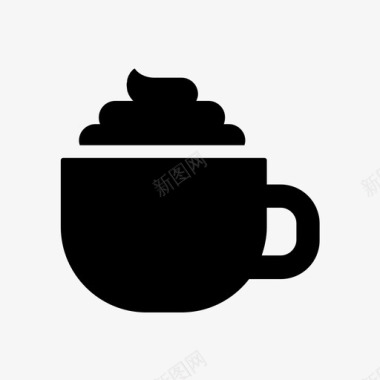 咖啡杯奶油饮料图标图标