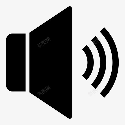扬声器大音乐大声音图标svg_新图网 https://ixintu.com 大声音 大音乐 扬声器 音量