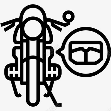 摩托车刹车片咖啡厅赛车手摩托车图标图标