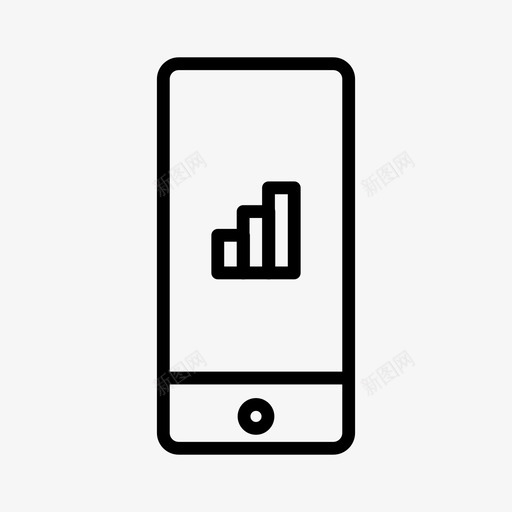 iphone图表分析设备图标svg_新图网 https://ixintu.com iphone图表 分析 屏幕 报告 设备
