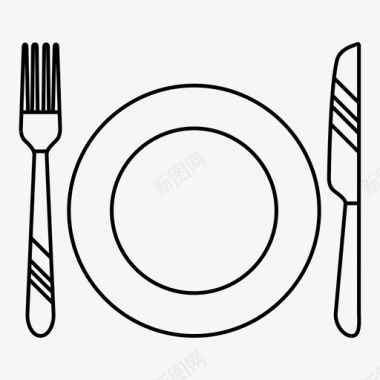 盘子晚餐吃图标图标