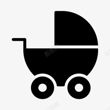 婴儿车杂项四图标图标