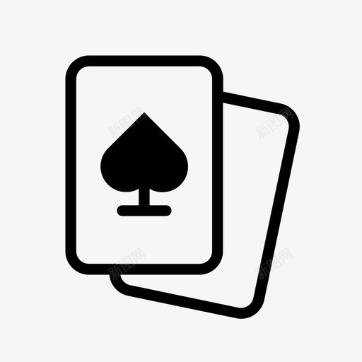扑克牌赌场游戏卡图标svg_新图网 https://ixintu.com 体育 扑克 扑克牌 游戏卡 赌场 运动