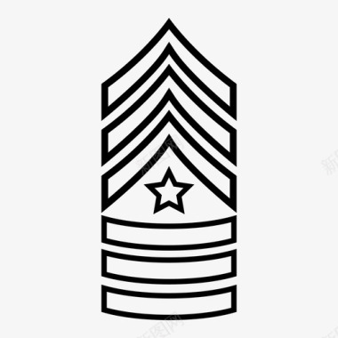 军士长陆军符号图标图标