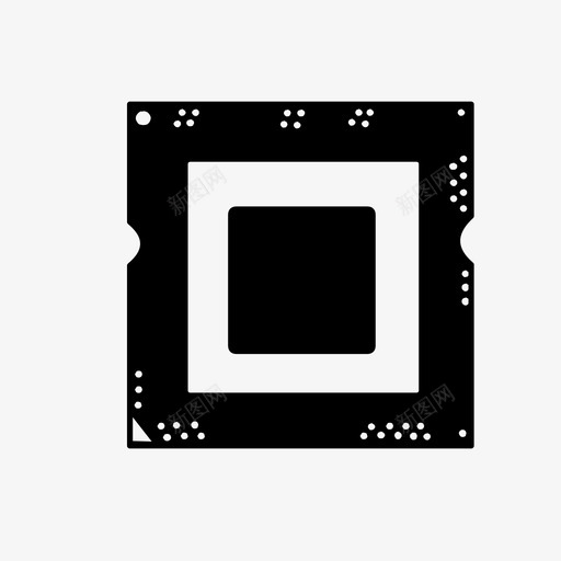 处理器芯片cpuintel图标svg_新图网 https://ixintu.com cpu intel 内存 处理器芯片