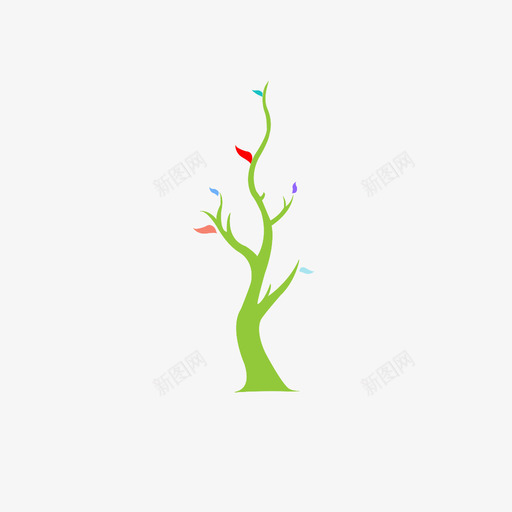 树生长叶子图标svg_新图网 https://ixintu.com 叶子 树 植物 生长
