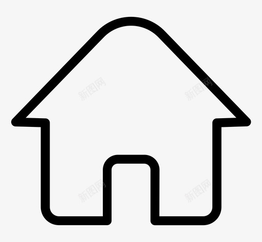 房子小屋房产图标svg_新图网 https://ixintu.com 小屋 开始 房产 房子 智能内容管理大纲 索引