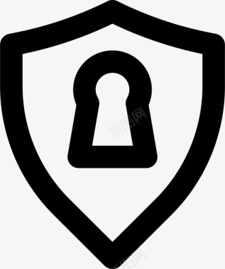 防病毒加密保护安全图标图标