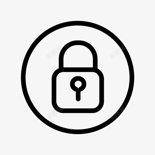 锁保护安全图标svg_新图网 https://ixintu.com 保护 安全 锁