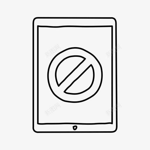 ipad无标识取消设备图标svg_新图网 https://ixintu.com ipad无标识 取消 屏幕 禁止吸烟 设备