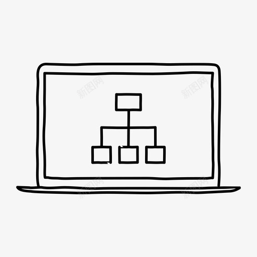 笔记本网站地图图表设备图标svg_新图网 https://ixintu.com 图表 屏幕 笔记本网站地图 设备