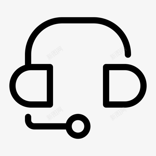 耳机手持设备服务图标svg_新图网 https://ixintu.com 手持设备 支持 服务 耳机 通讯间隙