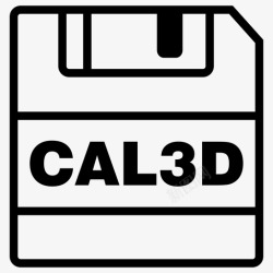 CAL标志保存cal3d文件cal3d扩展名图标高清图片