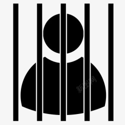 警察法监狱自由正义图标高清图片