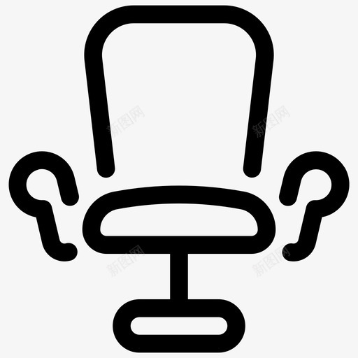 椅子办公椅办公设备图标svg_新图网 https://ixintu.com 业务线第一册 办公椅 办公设备 椅子 转椅